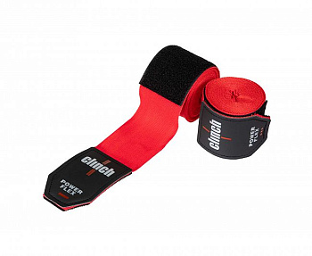 C239 Бинты боксерские Clinch Boxing Hand Wrap Power Flex красные