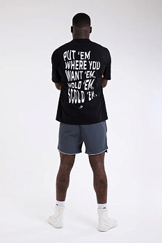 Футболка Hold 'Em Scold 'Em Oversized Черный