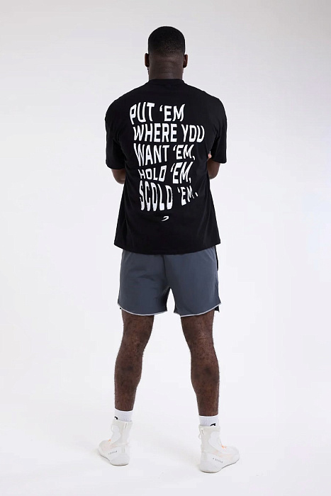 Футболка Hold 'Em Scold 'Em Oversized Черный