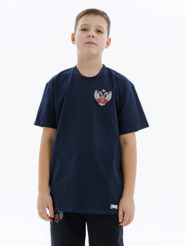 Футболка детская Puncher ФБ России 5.0 темно-синий