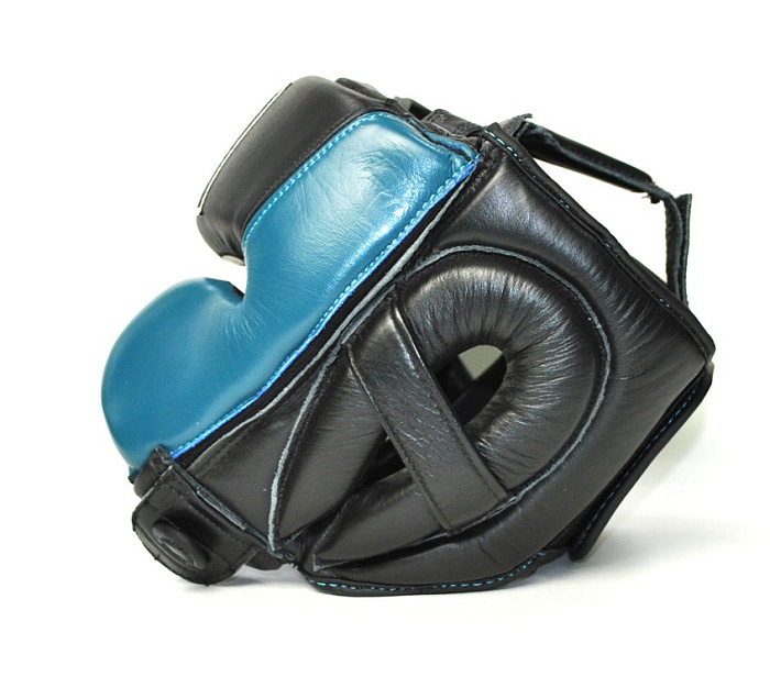 31-71 Kiboshu Шлем защита щек Prof 2/Черный с зеленым/Кожа