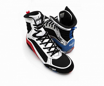 C416 Боксерки Clinch Olimp LE 2.0 черно-серебристо-сине-красные NEW