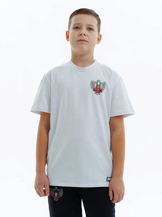 Футболка детская Puncher ФБ России 5.0 белая