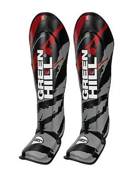 SIJ-2166 Защита голень-стопа JUMBO серо-черная