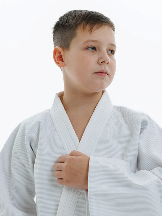 Кимоно детское джиу-джитсу Puncher White (без пояса)