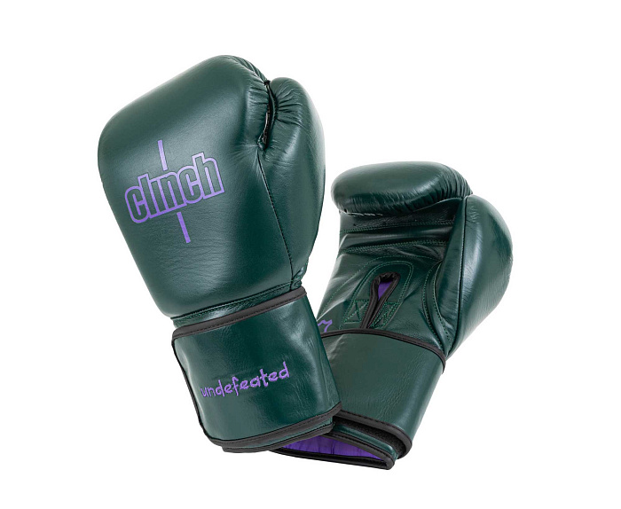 C161 Перчатки боксерские Clinch Undefeated темно-зеленые