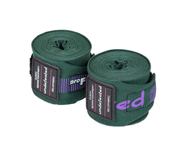 C240 Бинты боксерские Clinch Boxing Hand Wrap Undefeated темно-зеленые