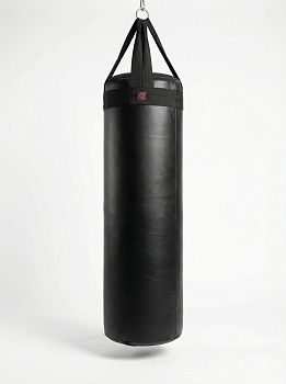 Мешок боксёрский цилиндрический 140х40 см (тент ПВХ) вставка гильза ППУ + подвесное (стропы, карабин