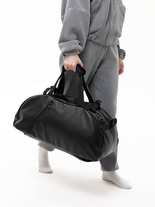 Сумка-рюкзак Puncher Экокожа, унисекс, черный М