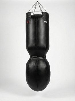 Мешок боксёрский Силуэт 150х45х30 см (тент) + подвесное