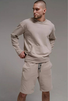 Свитшот оверсайз PUNCHER 5505Б серый