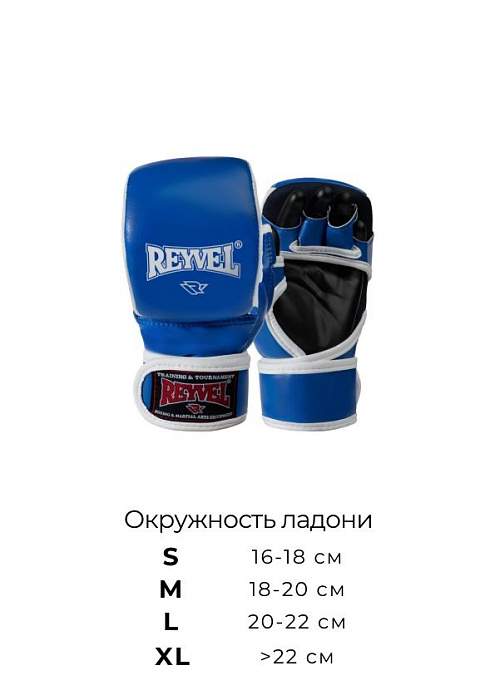 Перчатки ММА pro training синии