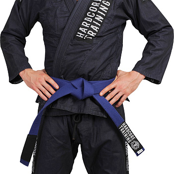 Пояс для кимоно Hardcore Training Premium Blue