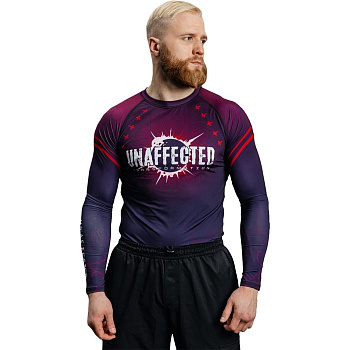 Рашгард Unaffected фиолетовый Devil LS
