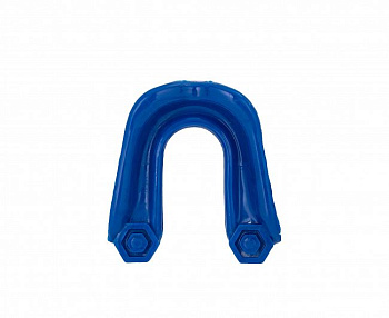 C503 Капа одночелюстная Clinch Prime Triple Layer Mouthguard бело-прозрачно-синяя (размер Senior)