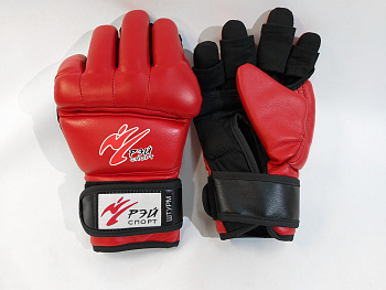 Перчатки-краги для АРБ ШТУРМ, искожа, красный