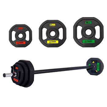 Штанга для аэробики с дисками (2x5kg /2x2.5kg /2x1.25kg) Smith Strength PXPMS 05