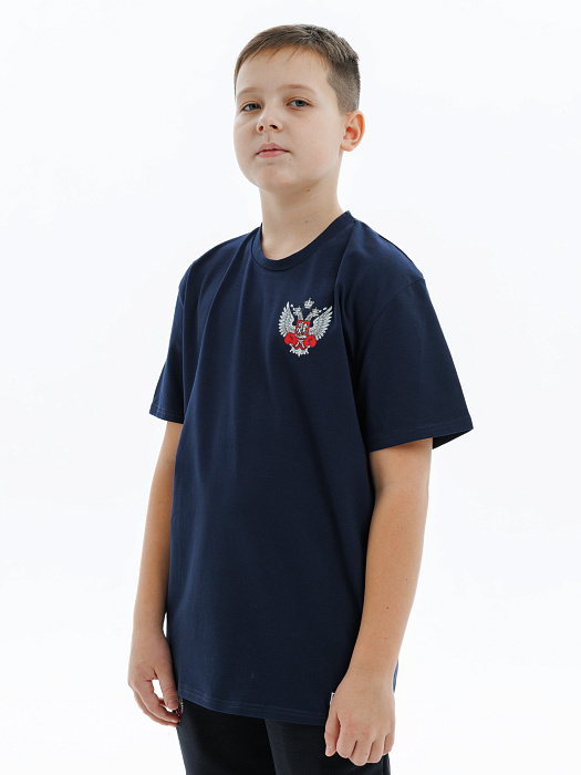 Футболка детская Puncher ФБ России 5.0 темно-синий