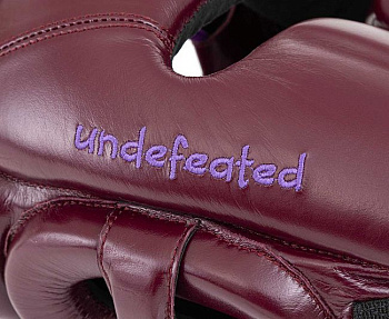 C162 Шлем боксерский Clinch Undefeated бордовый
