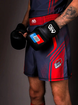 Шорты NEW ARMOR СОЮЗ ММА красный