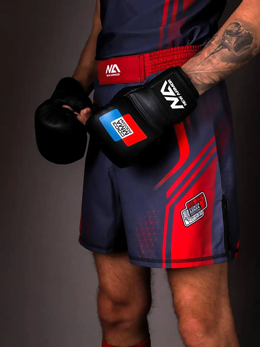 Шорты NEW ARMOR СОЮЗ ММА красный