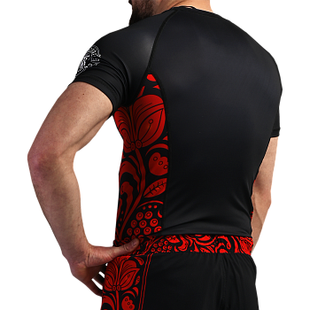Рашгард Hardcore Training Russian Pattern SS Black/Red