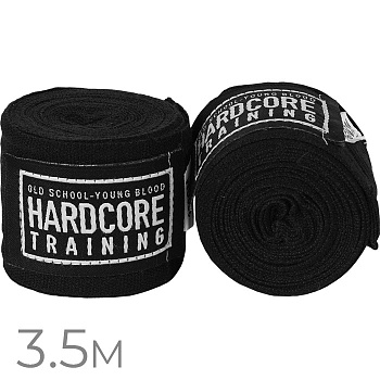 Боксерские бинты Hardcore Training Classic Black 