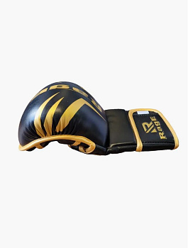 Перчатки крабы Rage черно-золотой