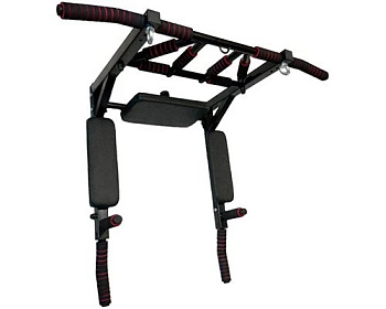 Турник 3в1 Мультихват настенный разборный (цвет: черный)