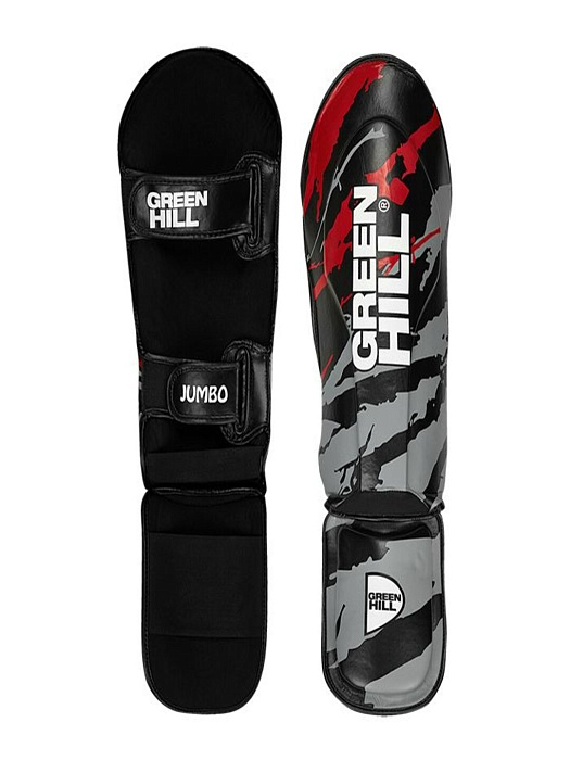 SIJ-2166 Защита голень-стопа JUMBO серо-черная