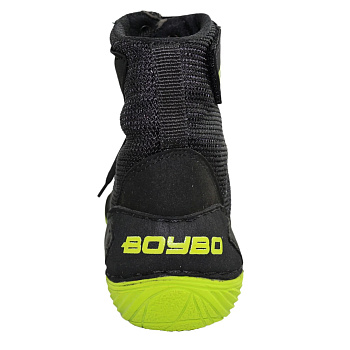 Борцовки BoyBo Fusion, серый с зелёным, BB252