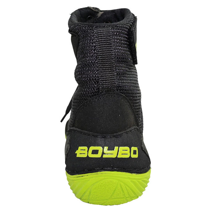 Борцовки BoyBo Fusion, серый с зелёным, BB252