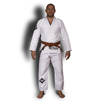 Кимоно для БЖЖ (Ги BJJ) FLAMMA INFERNO white