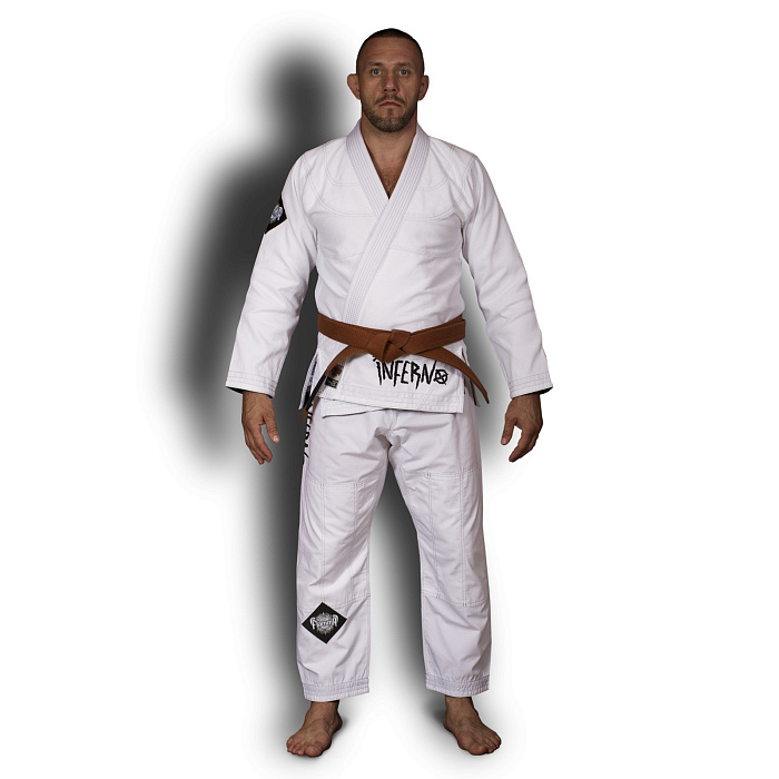 Кимоно для БЖЖ (Ги BJJ) FLAMMA INFERNO white