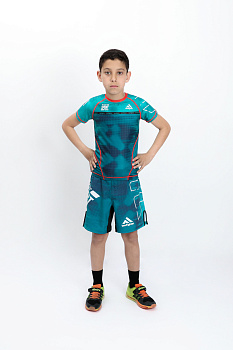 Спортивный комплект 2в1 детский iamfighter бирюзовый