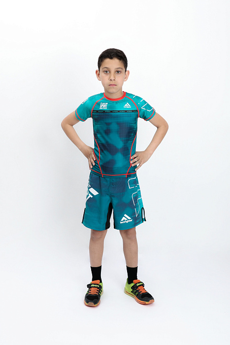 Спортивный комплект 2в1 детский iamfighter бирюзовый