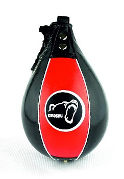 51-22BR Kiboshu Груша скоростная PNEVMA PROF/Черный с красным/Кожа/Зам