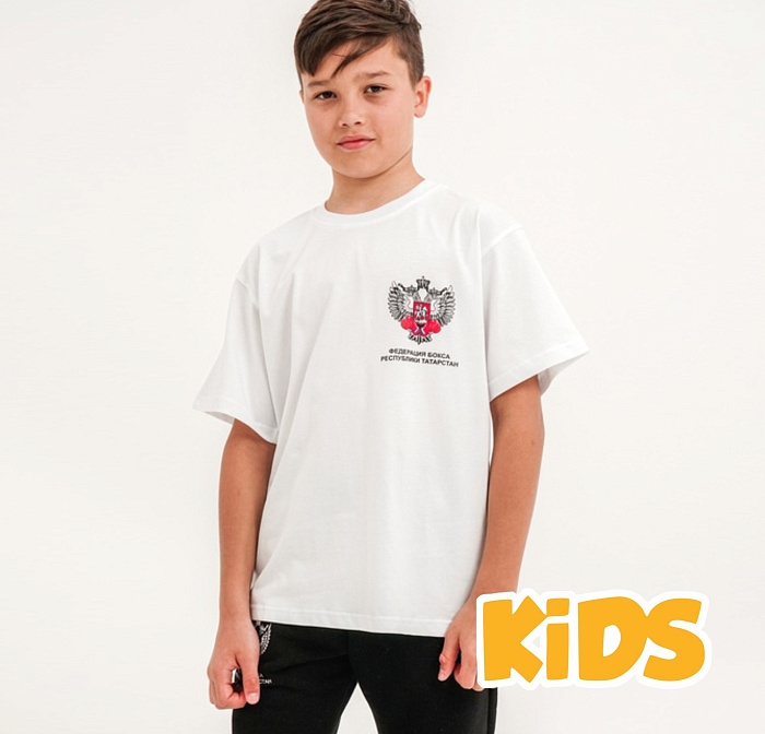 Футболка ФБ РТ детская хб белая