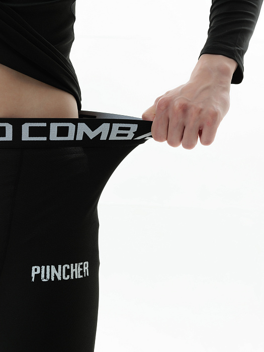 Компрессионные штаны Puncher Logo 5.0 black