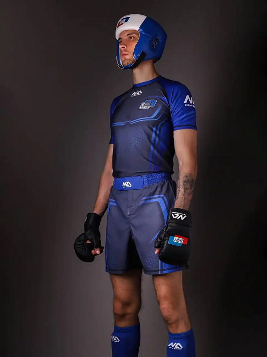 Шорты NEW ARMOR СОЮЗ ММА синий