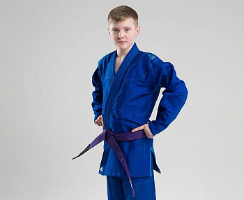 JJ350 Adidas Кимоно для джиу-джитсу Challenge 2.0 синее (без пояса)