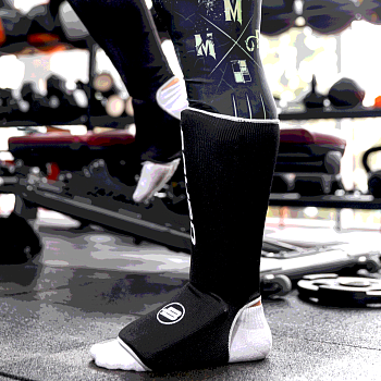 Защита голеностопа BoyBo черная х/б, BF243 