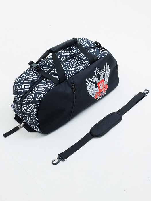 Сумка-рюкзак трансформер Puncher "Федерация Бокса России" черный L