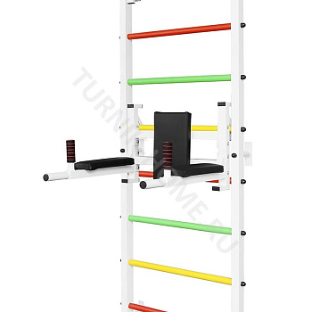 Брусья+пресс+ упор под штангу навесные ШС (цвет: "Антик серебро")
