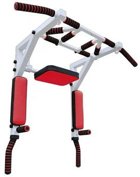 Турник 3в1 Мультихват настенный разборный (цвет: белый)