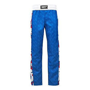 KBT-2089 Брюки для кикбоксинга синие