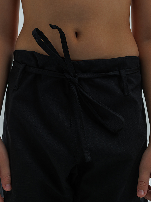 Кимоно детское джиу-джитсу Puncher Black (без пояса)