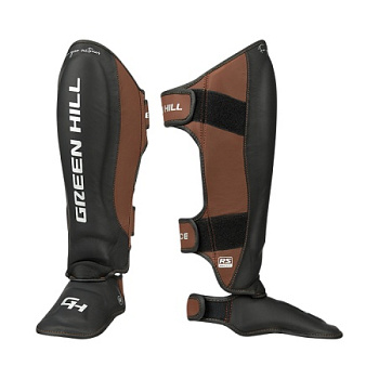 CNSGK-980 Защита голень-стопа Force 3D inject foam KK Чёрно-коричневый