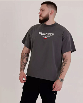 Футболка оверсайз PUNCHER 5545 серый