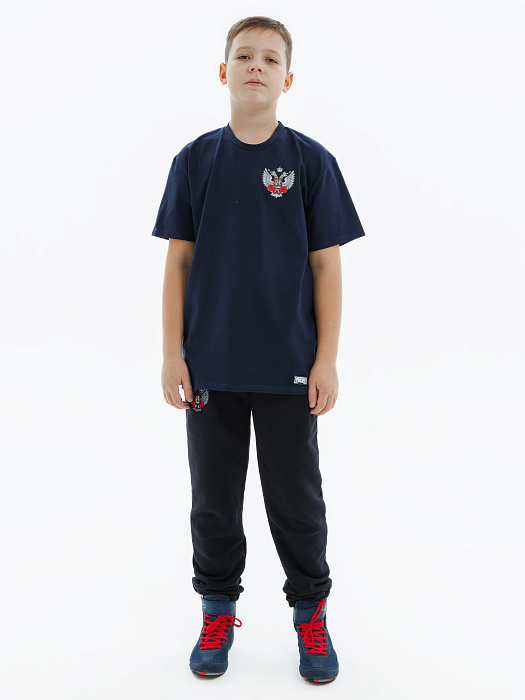 Футболка детская Puncher ФБ России 5.0 темно-синий